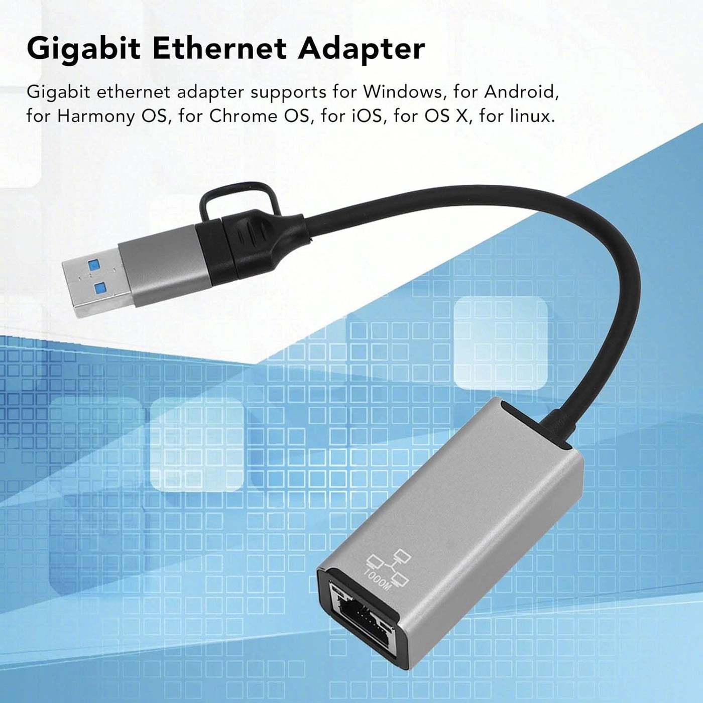 Gigabit Ethernet Adapter - USB C USB A