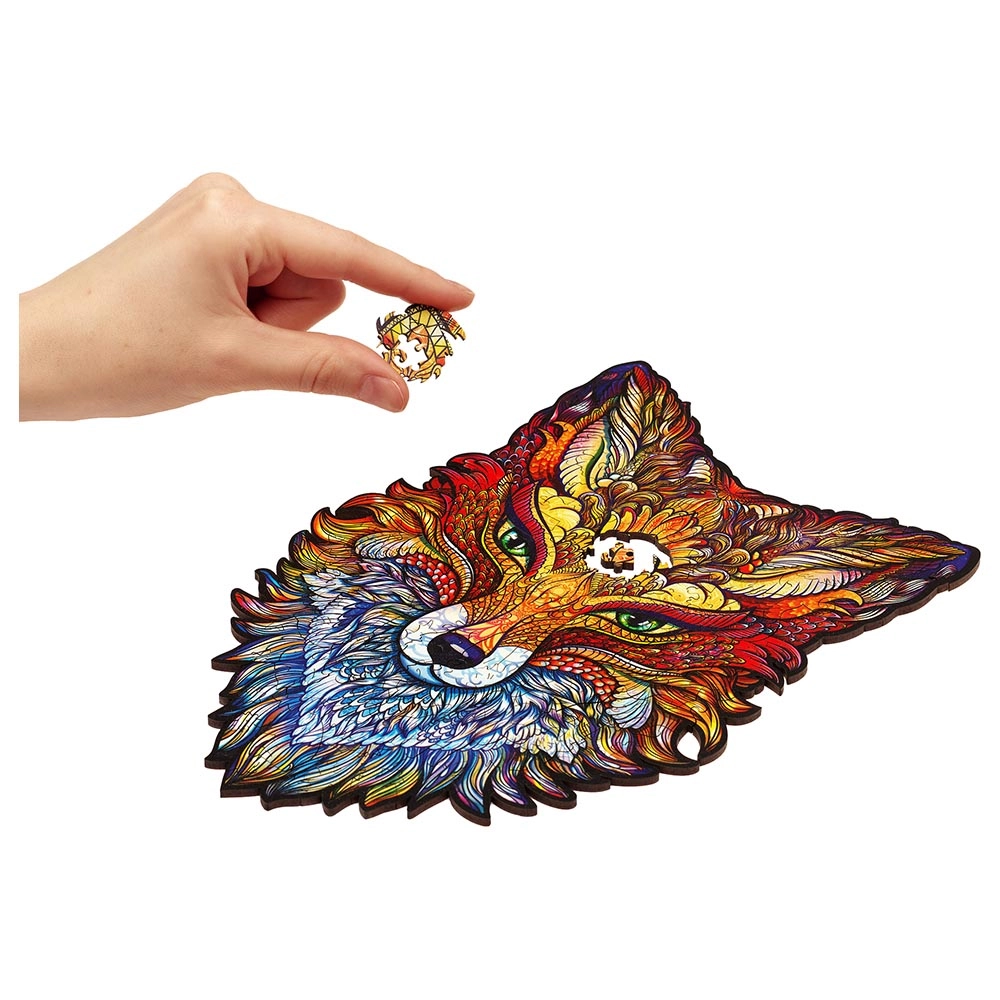 Fiery Fox Wooden Puzzle (4107390-FIERY_FOX_S) - 107 pcs