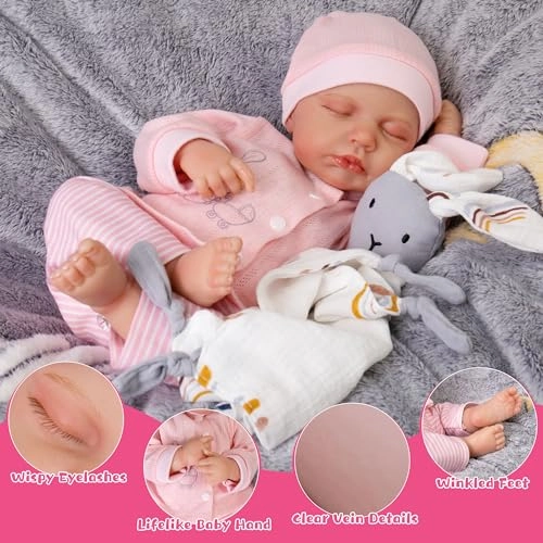Reborn Baby Doll - 20-Inch Cloth Body Ages 3+