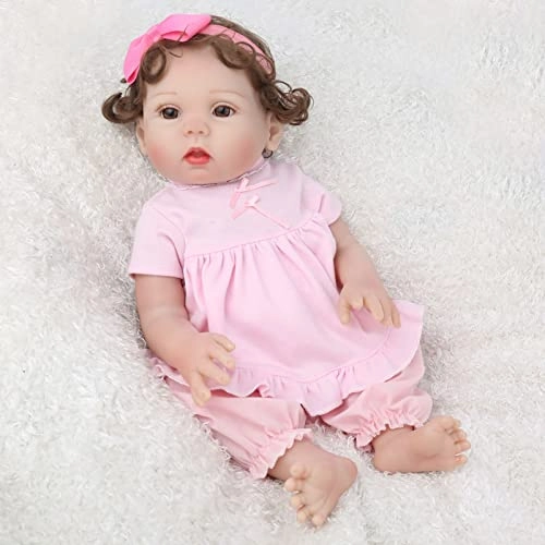 Reborn Baby Doll - 18 Inch 45cm Soft Vinyl Girl