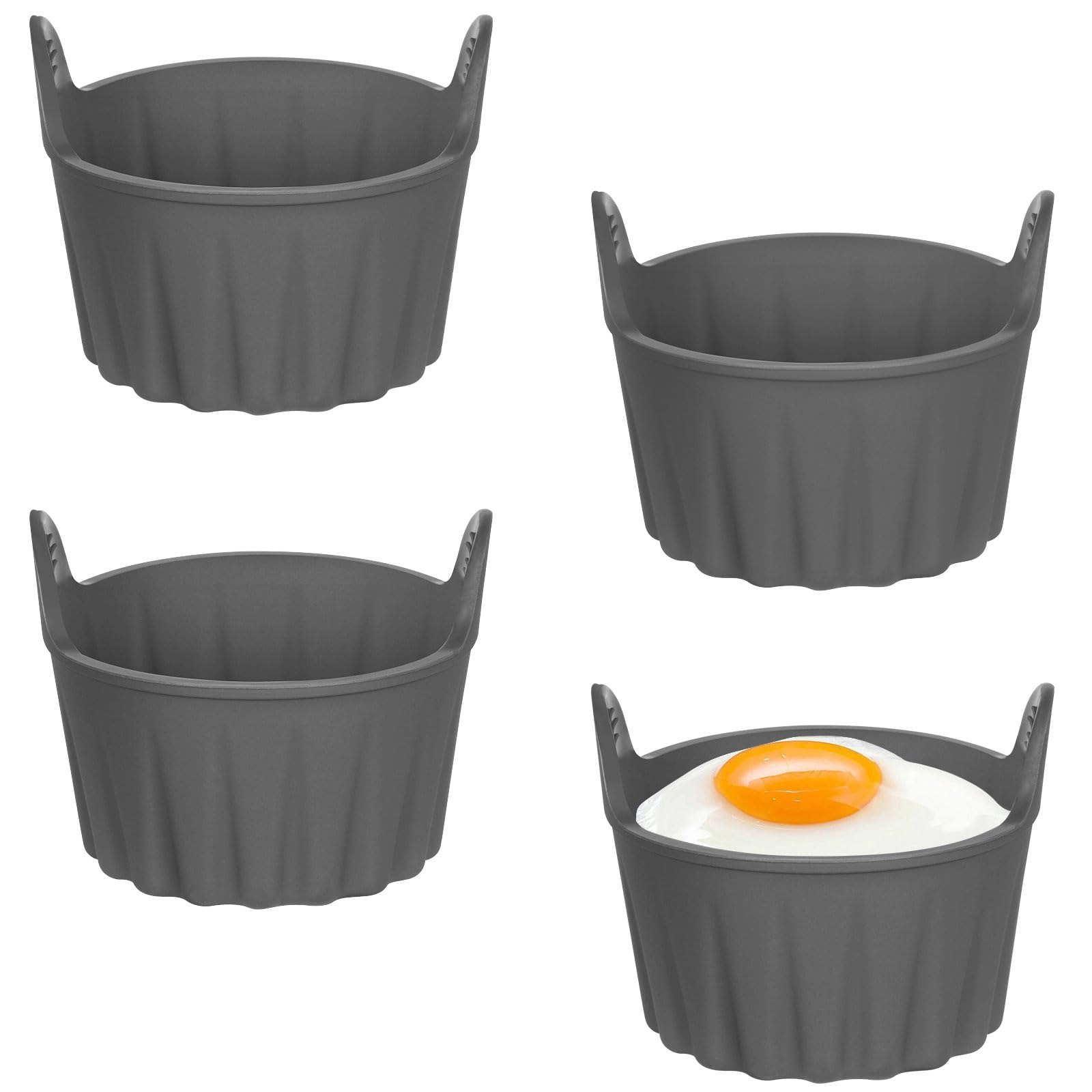 HUAYOTO Air Fryer Egg Moulds - Silicone 4pcs