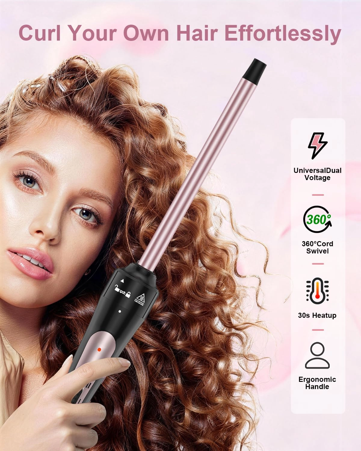 Curling Iron Wand - 0.35" & 1"