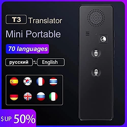 Language Translator Device - 1 Hour of Recording 8-mic array 360° pickup