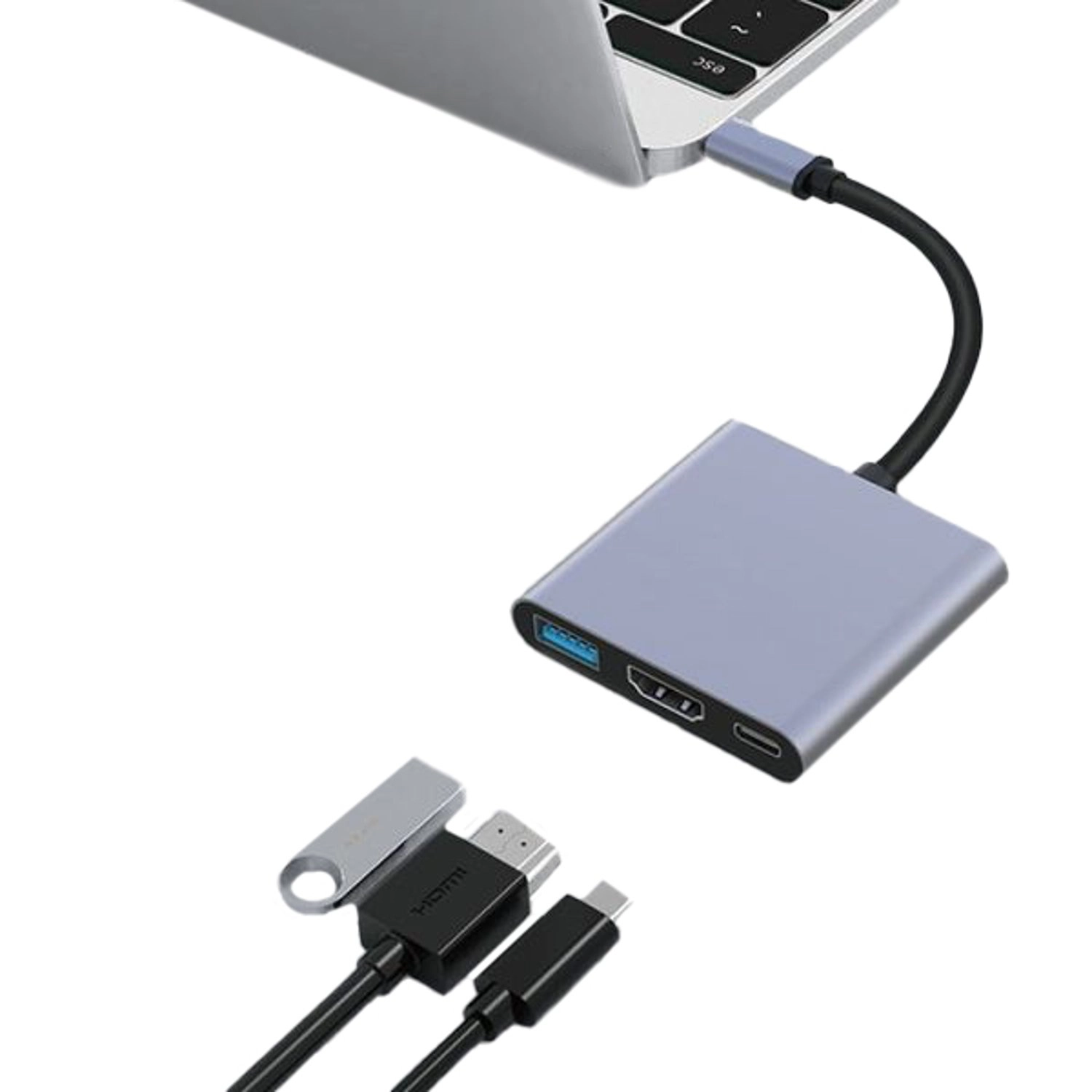 Gafa 3-in-1 USB-C Hub