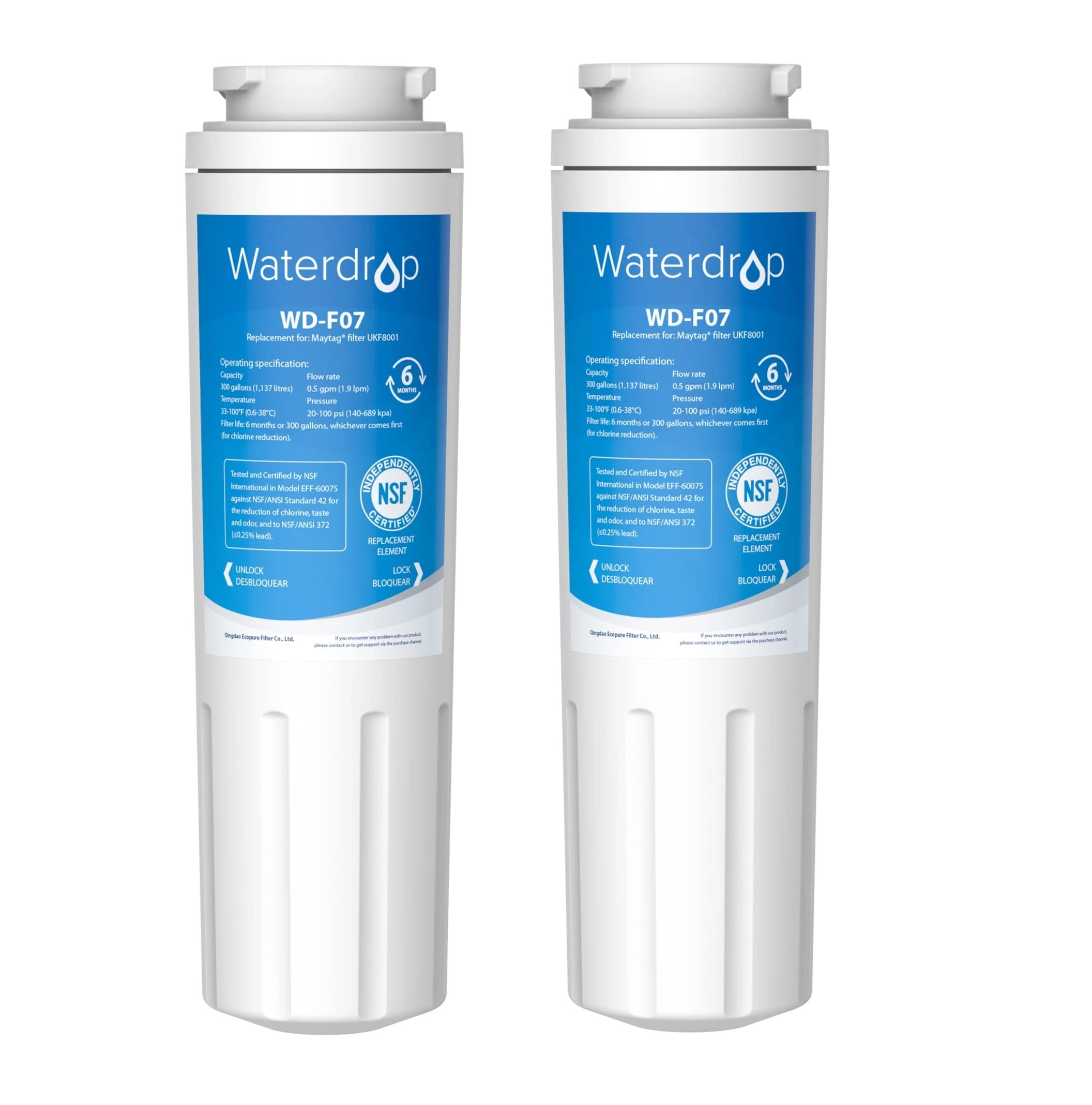 waterdrop UKF8001 - Compatible with Whirlpool, Amana, Jenn-Air