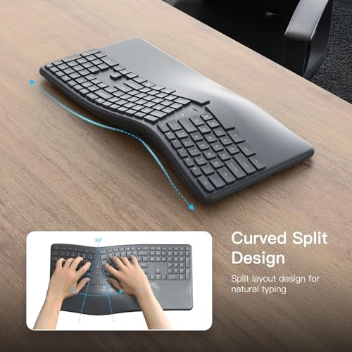 Ergonomic Wireless Keyboard - Wireless
