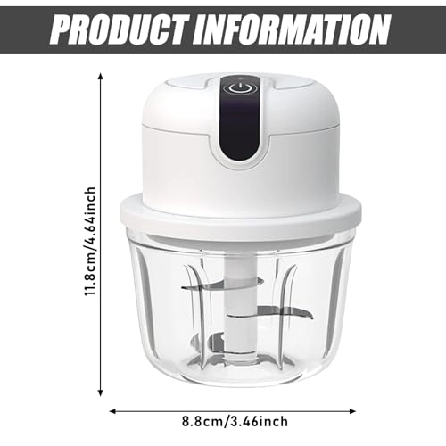 Electric Onion Chopper - 350 ml USB rechargeable