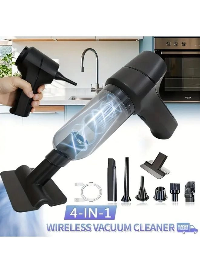4-in-1 Wireless Handheld Vacuum Cleaner - 2000mAh