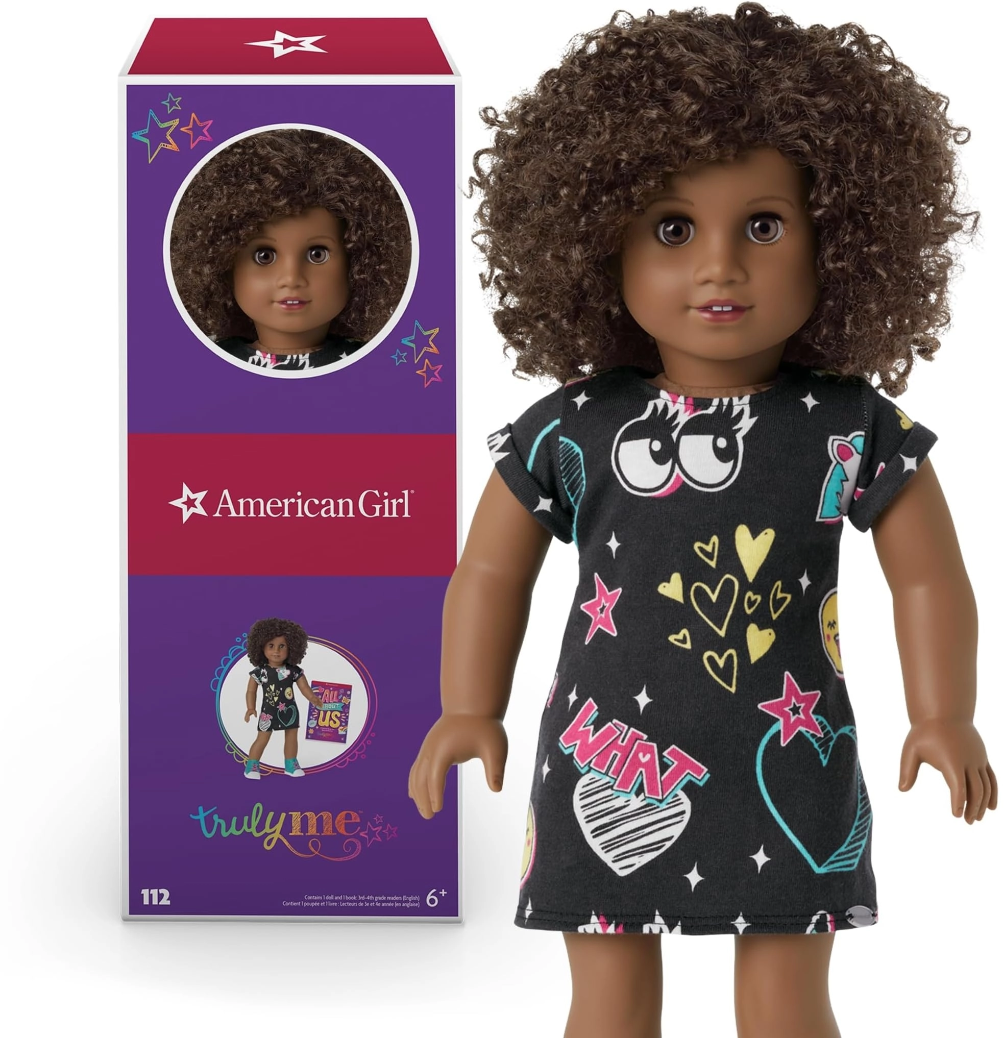 American Girl Truly Me Doll - #112 Deep Skin Brown Hair Ages 6+