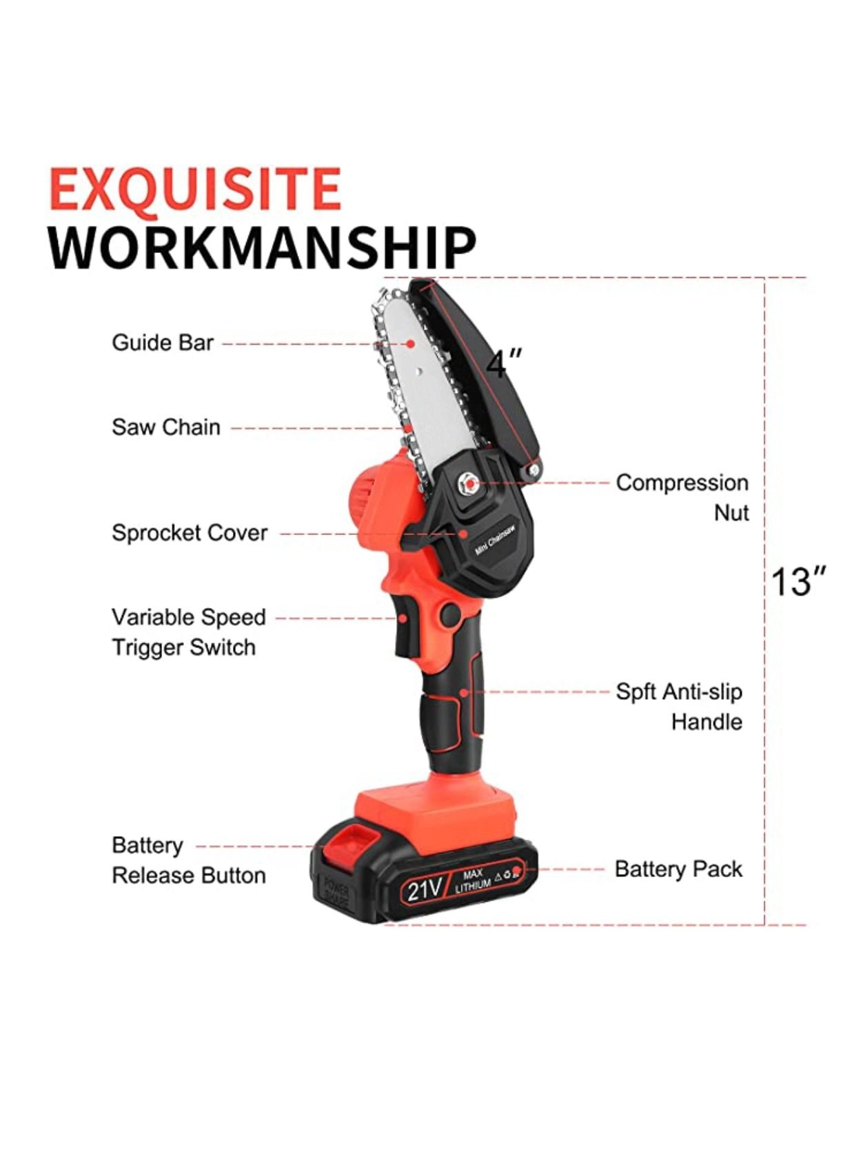 Chainsaw Kit - Mini Cordless 21V