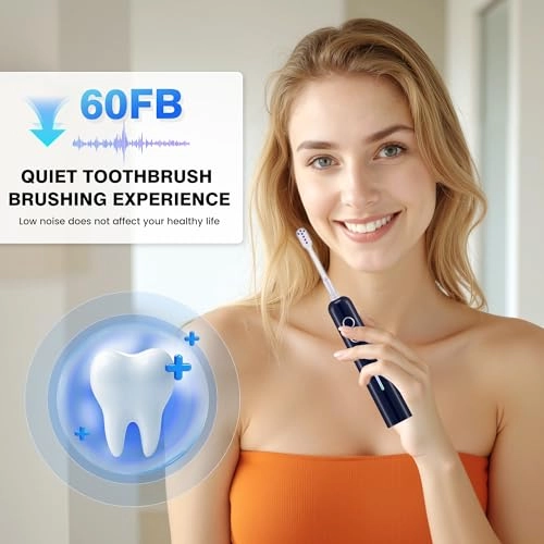 Sweeping Vibrating Electric Toothbrush - 4 Brush Heads 60 Days 3 Modes