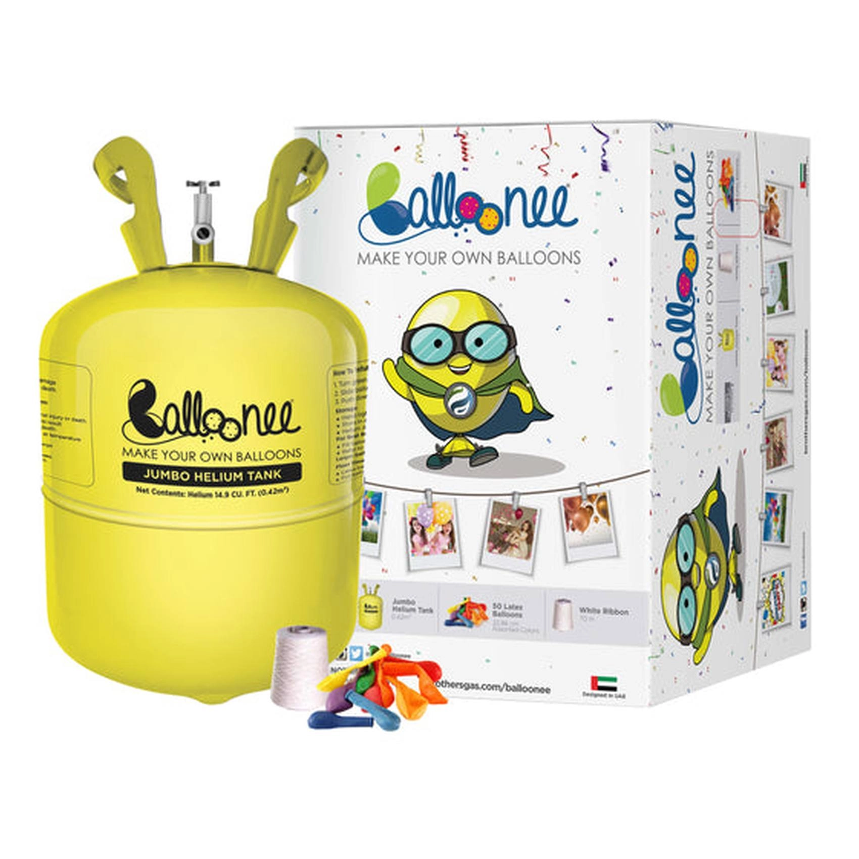 Carrefour Balloonee Disposable Jumbo Helium Balloon Kit