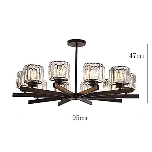 Sputnik Chandelier - Black and gold 10 head