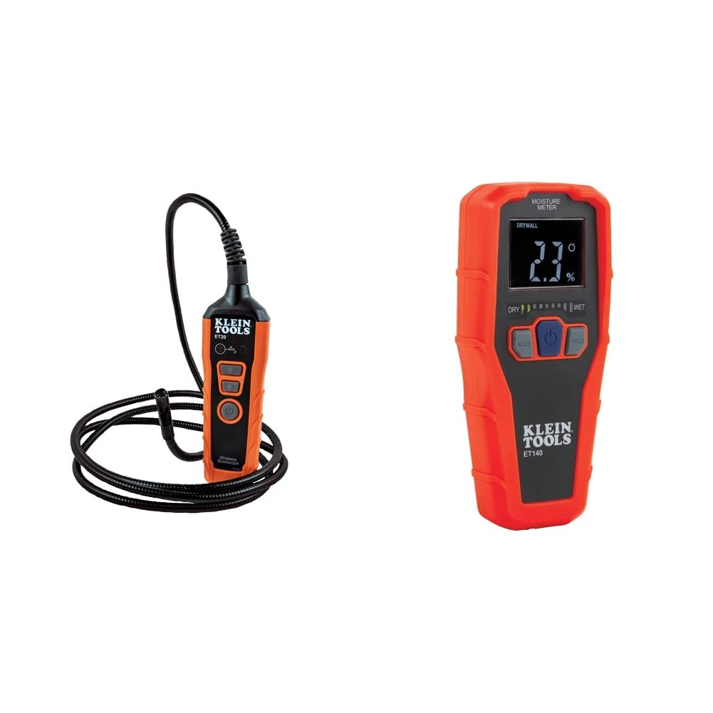Klein Tools ET20 - WiFi Borescope + ET140 - Pinless Moisture Meter