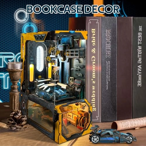 Book Nook Kit - Miniature Wooden LED Light