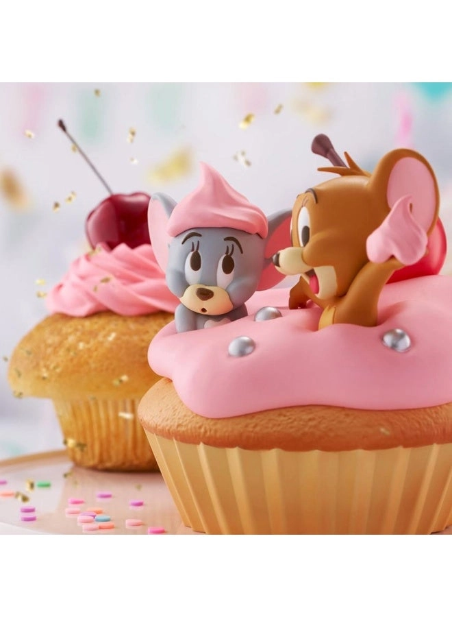 Fluffy Puffy Tom And Jerry Jerry & Tuffy Cupcake Soft Vinyl Figure - 11 cm (11 cm) (4983164291629)