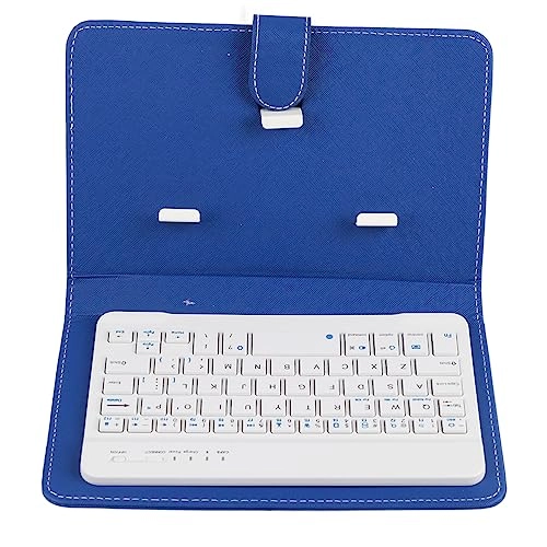 Portable Wireless Bluetooth Keyboard Cover - 4.5-6.8 Inches dark blue