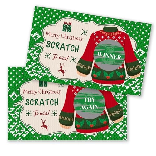 Merry Christmas Scratch Off Cards - Adult 50 piece(s)