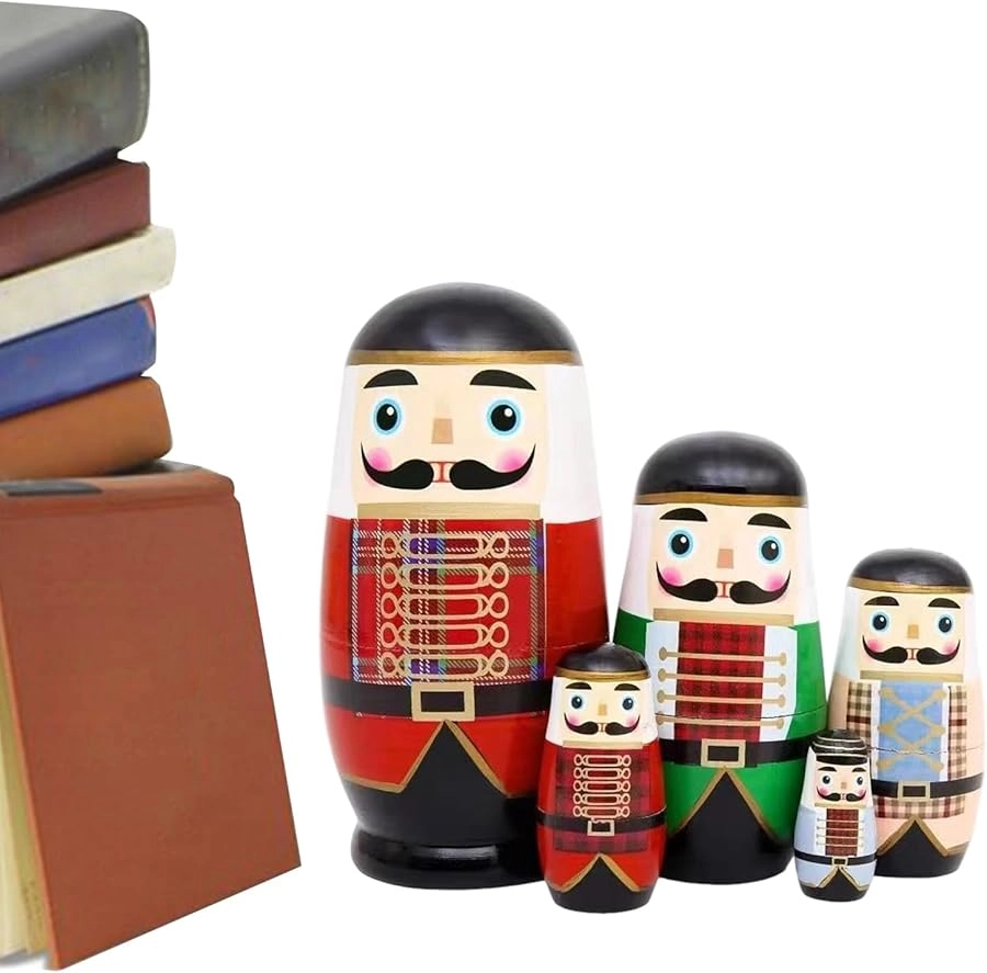 Generic Nutcracker Nesting Dolls - Wood