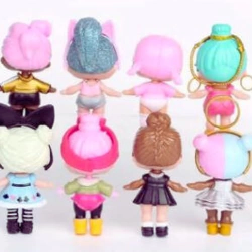 Sparkle Doll Set - 8-Piece PVC