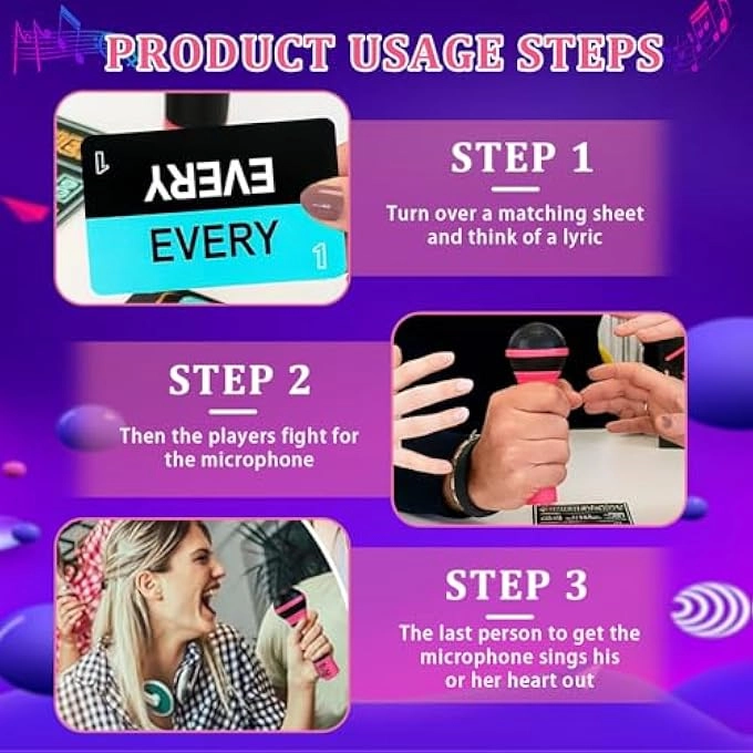 Grab That Mic Game - English 3 months and up