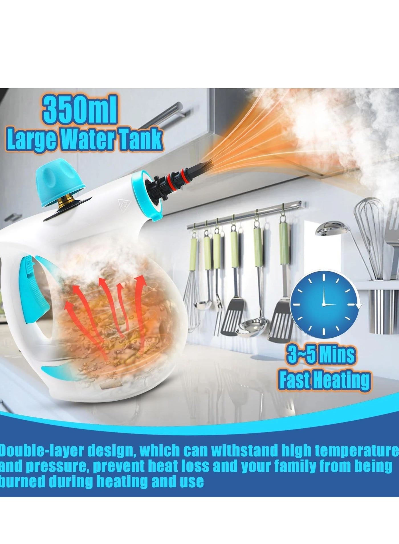 Handheld Steam Cleaner - 3.0bar 350ml