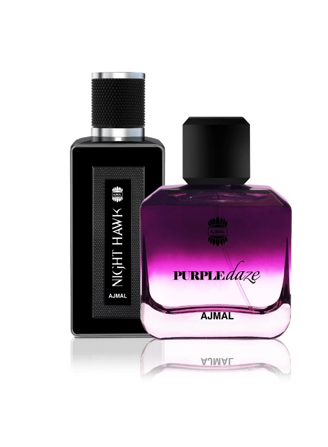 Ajmal Night Hawk + Purple Daze - Eau de Parfum 1 Pc