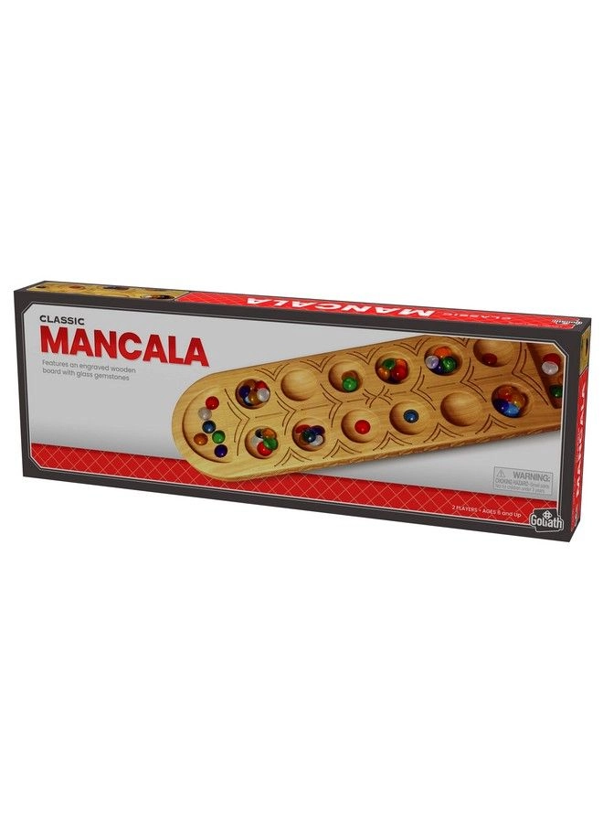 Classic Mancala - Fullsized Solid Wooden Board