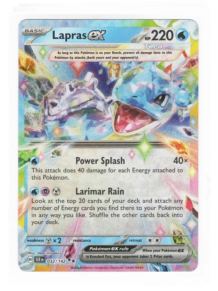 Pokémon Lapras ex 032/142 - Stellar Crown Double Rare