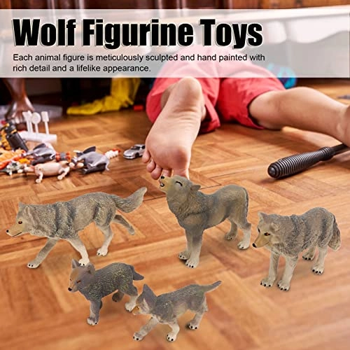 Wolf Figurine Toys - 18 months 5 pcs