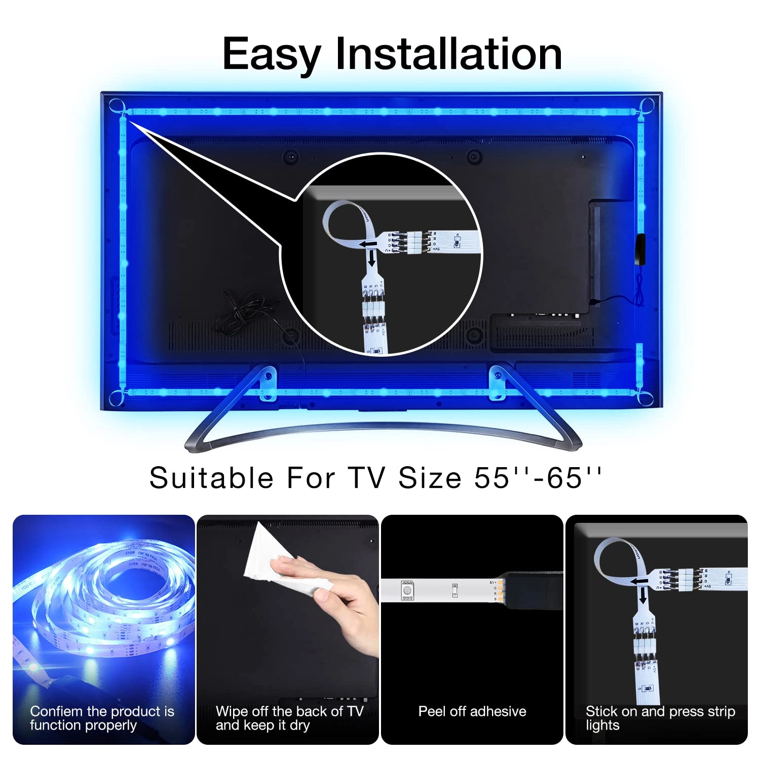 LED Lights for TV - 15ft