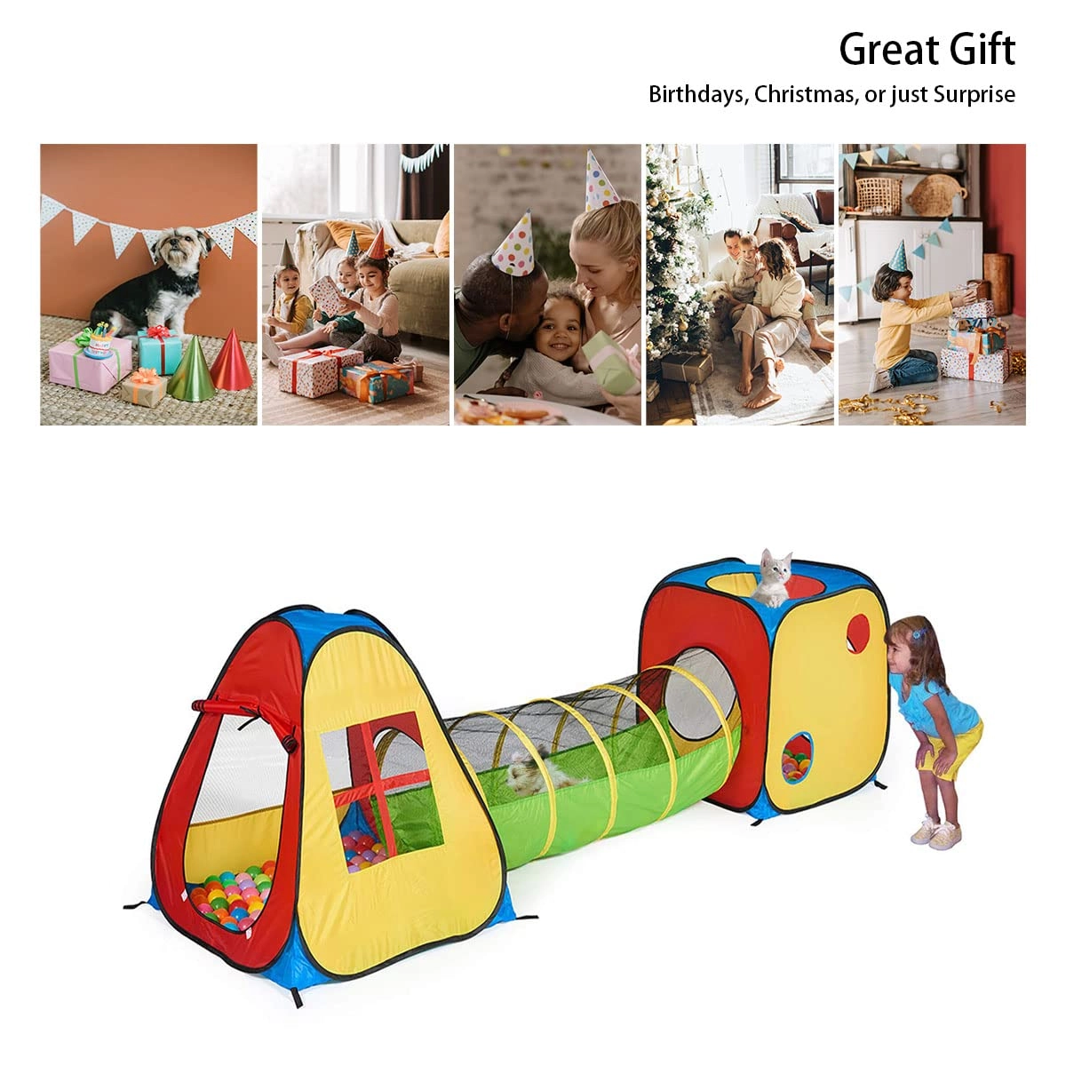 3 in 1 Pop Up Play Tent