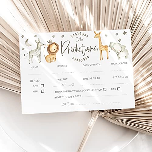 Safari Theme Baby Shower Games - Adult 50.0 Count