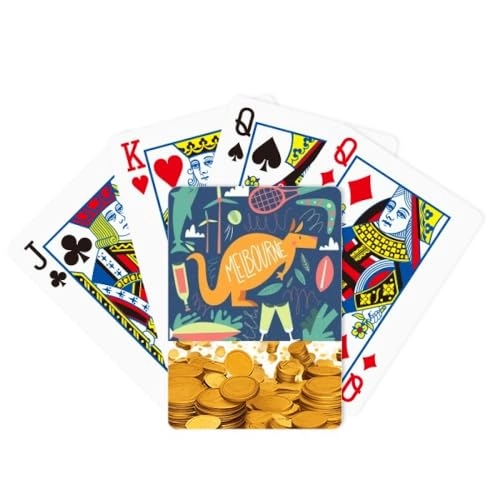 Melbourne Australia Kangaroo Playing Card