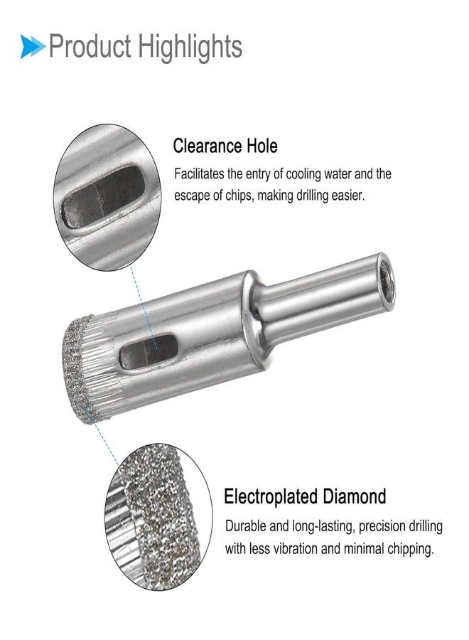 Diamond Drill Bits - 5mm 6mm 8mm 10mm 12mm