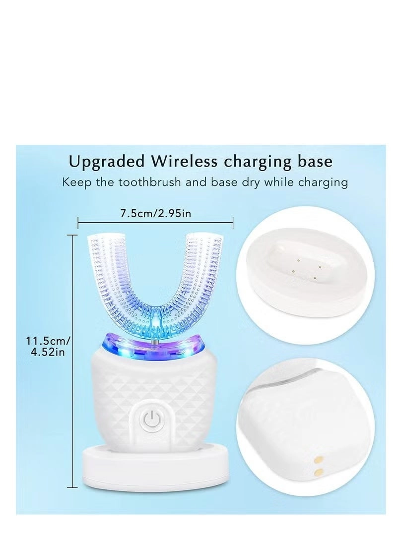 Ultrasonic Toothbrush - 360° Whole Mouth Cleaning IPX7 Waterproof