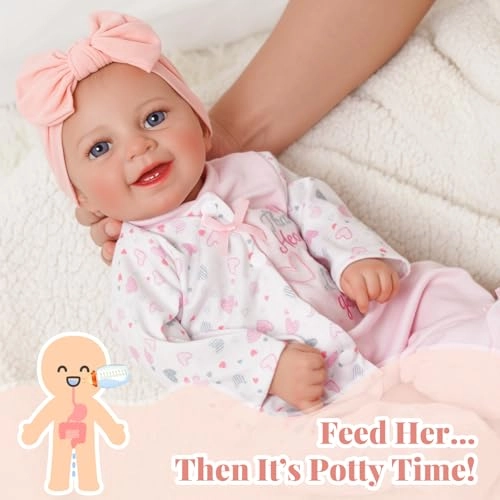 Reborn Baby Doll - 20 Inch Vinyl Drink & Pee Ages 3+