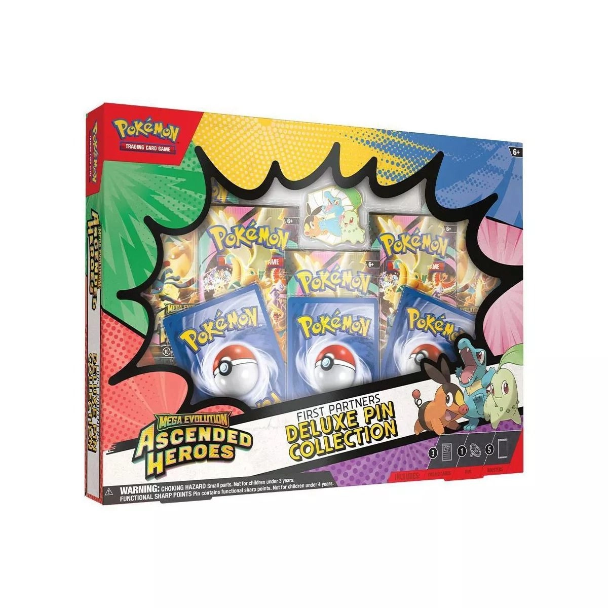 Pokémon ME 2.5 Ascended Heroes Deluxe Pin Collection - 3 foil promo cards 1 deluxe pin 5 booster packs