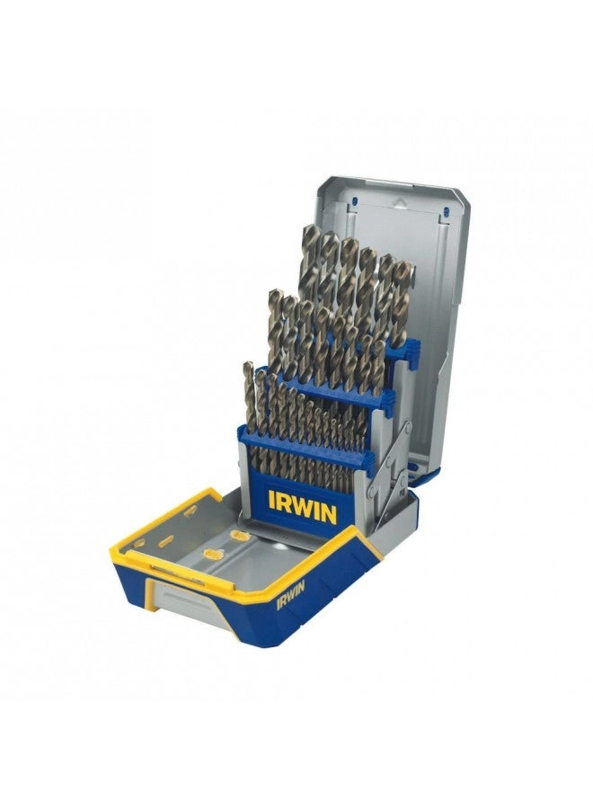 IRWIN TOOLS Drill Bit Set - M35 Cobalt Alloy Steel Steel 29-Piece
