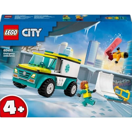 LEGO City Emergency Ambulance and Snowboarder (60403)