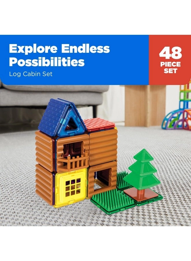 Log Cabin - Rainbow Colors 48pcs