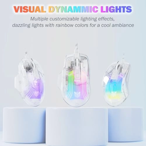 Crystal Shell Gaming Mouse - USB