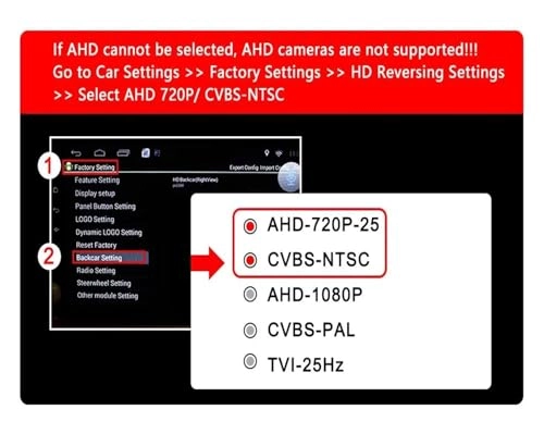 Rear View Parking Camera - Night Vision 1080p/720p