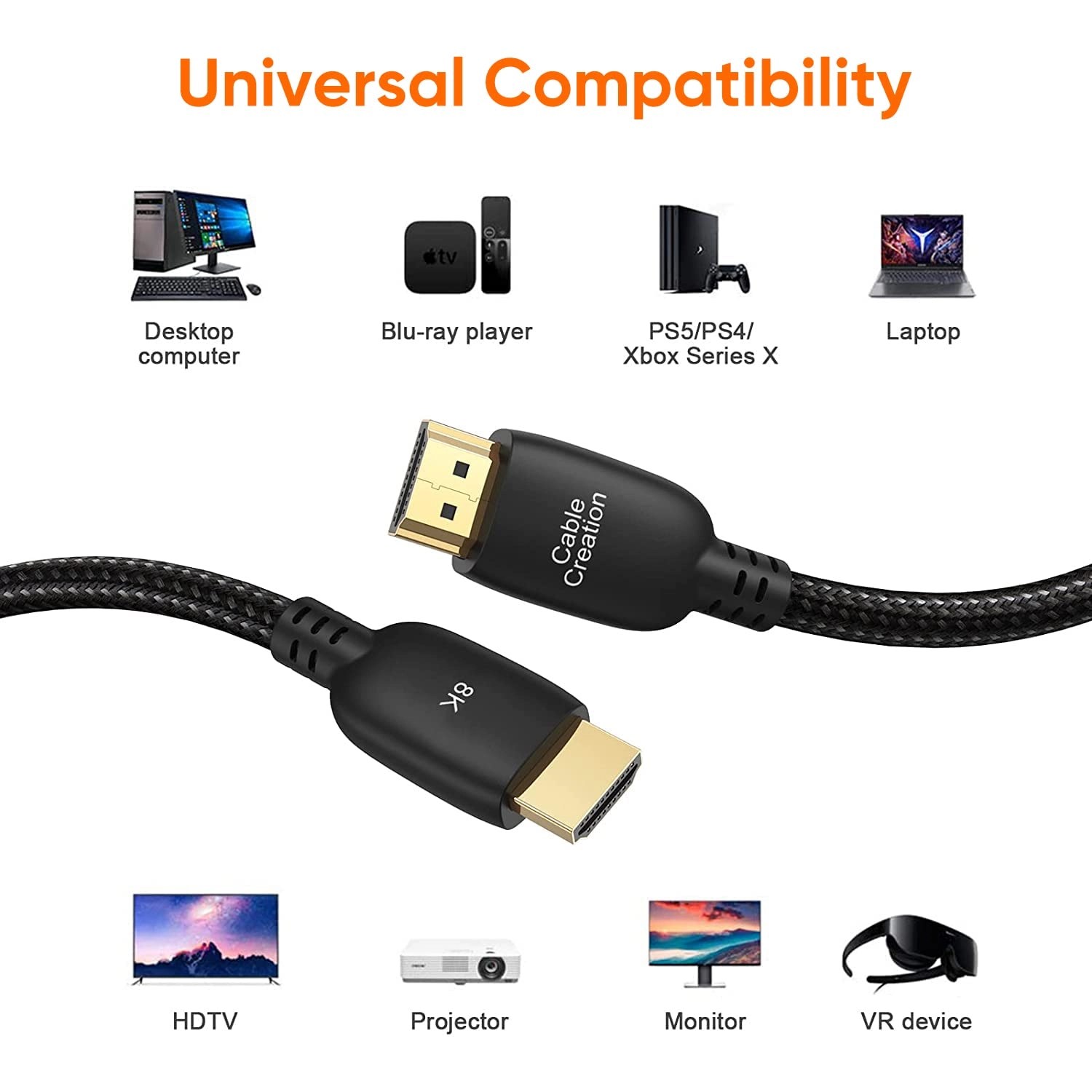 8K HDMI Cable 1m