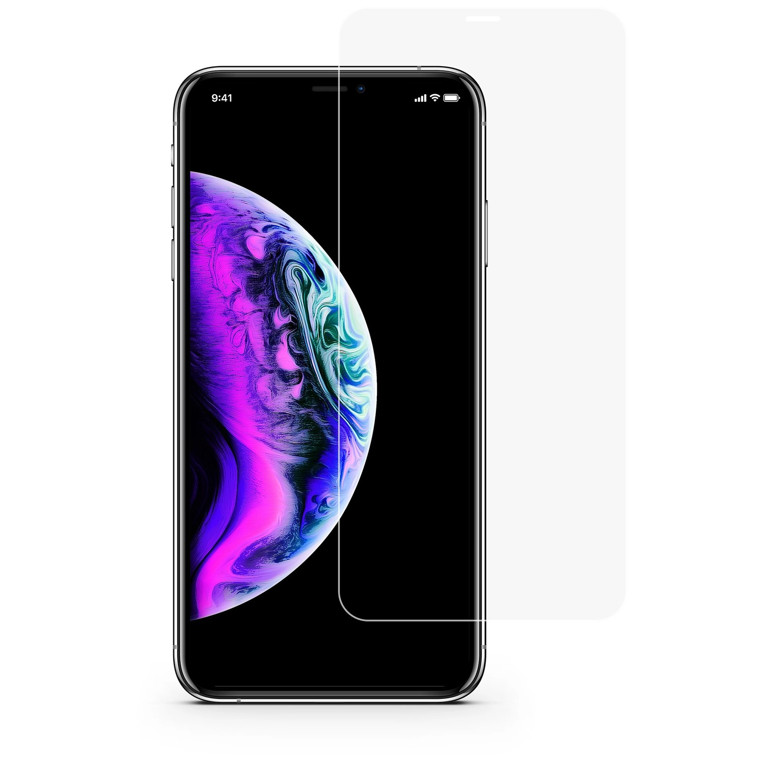 Clear Case - TPU Back Case + TG Screen Protector for Apple Xs Max