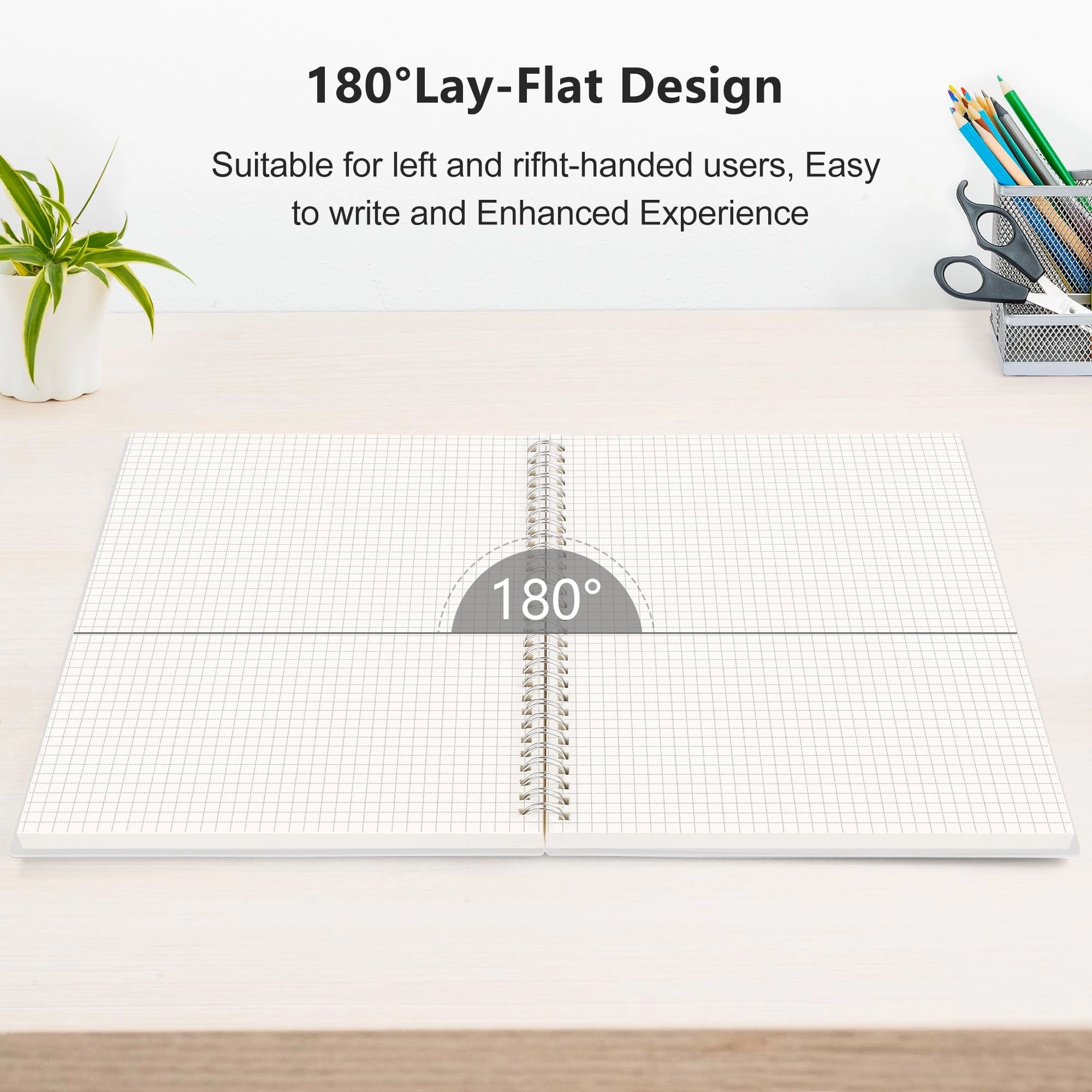 Spiral Notebook A5 Spiral - Grid 80 Sheets