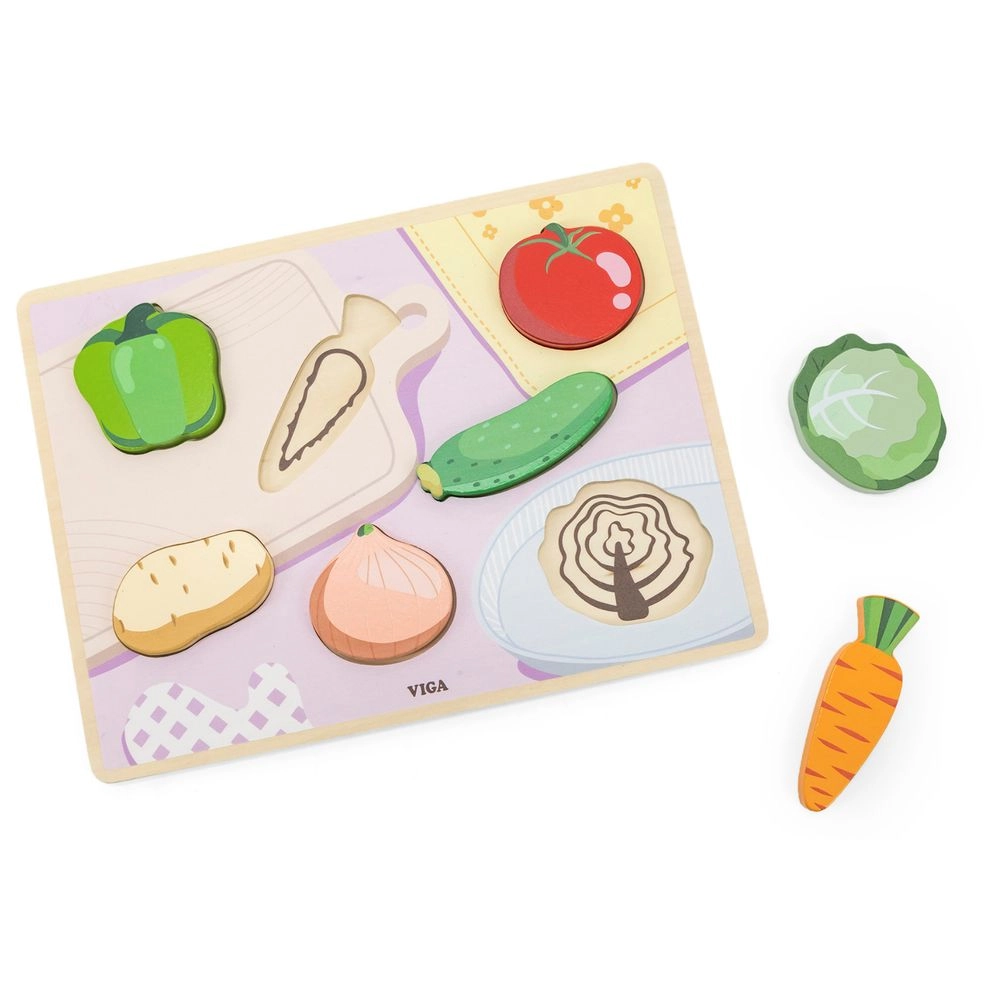 Vegetables Block Puzzle - Suitable for 18 months and above 7 pieces