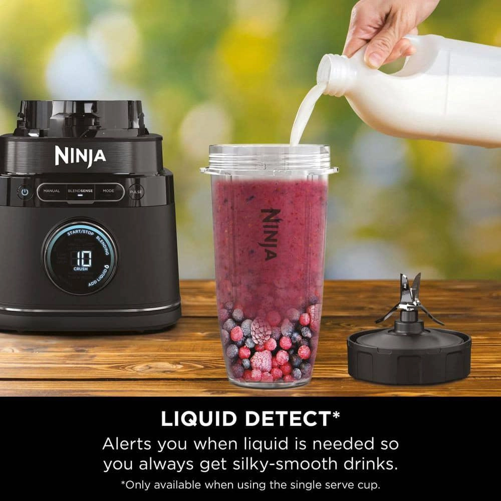 Detect Power Blender Pro - BlendSense Technology 2-in-1 Jug & Single-Serve 15+ Functions