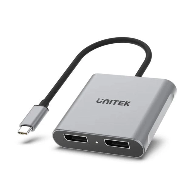 Hypertech USB-C to Dual DisplayPort Adapter - 8K 7680x4320@60Hz