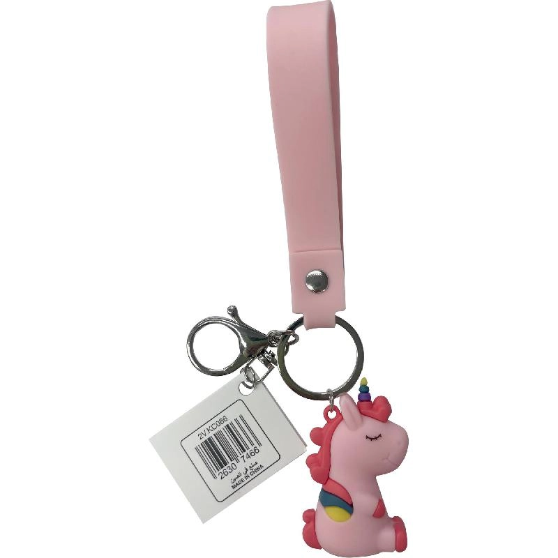 Non Branded Keychain - Unicorn Pink